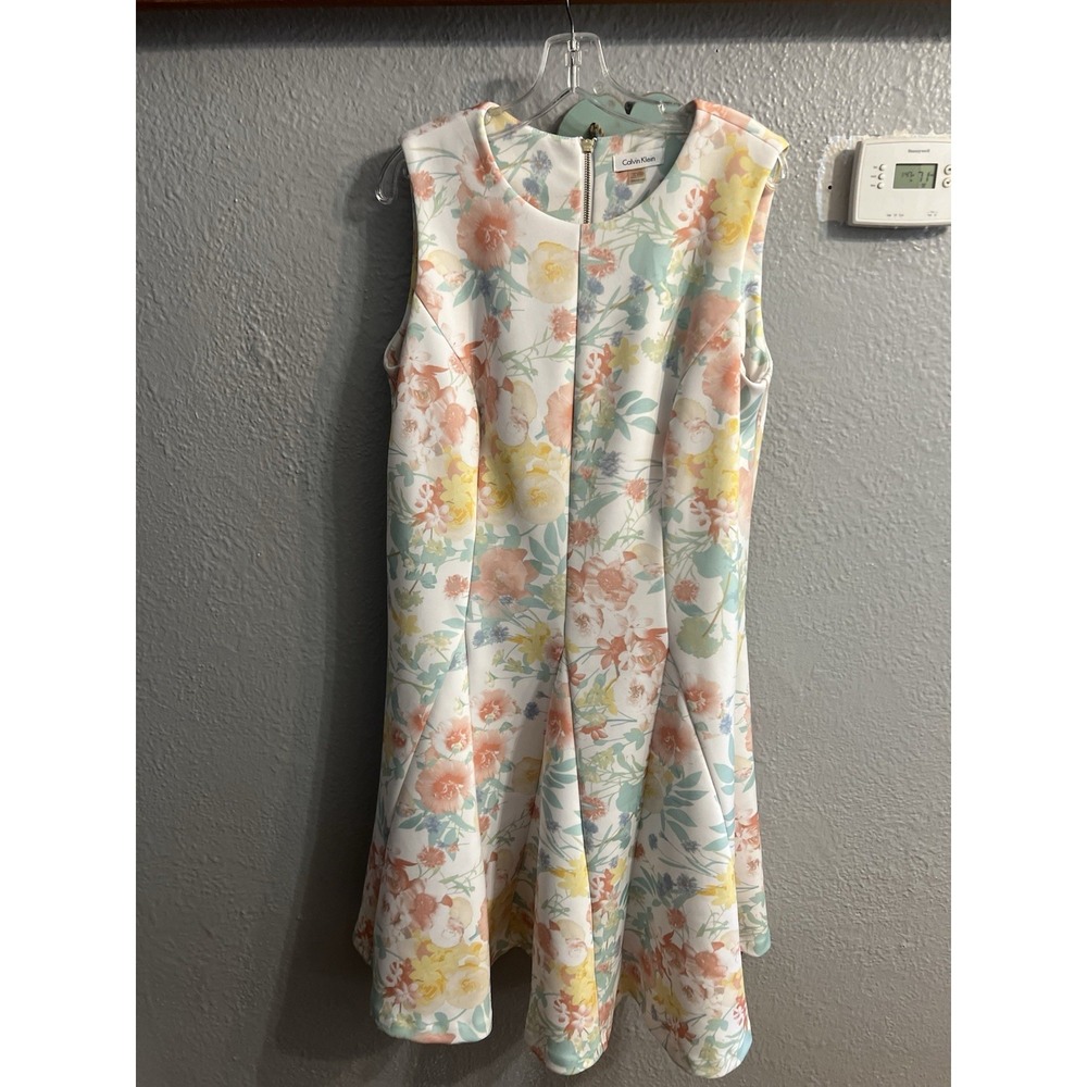 Calvin Klein Women's Plus Size 14W Shift Dress Floral